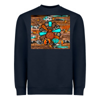Navy turkey Heavyweight Sweatshirt - JahusDesignShop