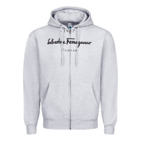 Heather Grey SALVATORE TSHIRT Zipper Hoodie - linhVisuals