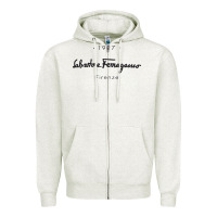 Oatmeal Heather SALVATORE TSHIRT Zipper Hoodie - linhVisuals
