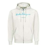 Oatmeal Heather SALVATORE TSHIRT Zipper Hoodie - linhVisuals