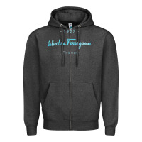 Charcoal Heather SALVATORE TSHIRT Zipper Hoodie - linhVisuals
