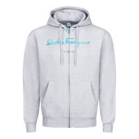 Heather Grey SALVATORE TSHIRT Zipper Hoodie - linhVisuals
