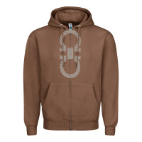 Chestnut SALVATORE TSHIRT Zipper Hoodie - linhVisuals