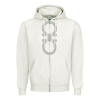 Oatmeal Heather SALVATORE TSHIRT Zipper Hoodie - linhVisuals
