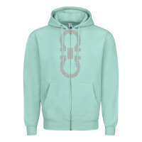 Seafoam SALVATORE TSHIRT Zipper Hoodie - linhVisuals