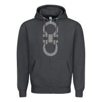 Smoke SALVATORE TSHIRT Zipper Hoodie - linhVisuals