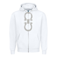 White SALVATORE TSHIRT Zipper Hoodie - linhVisuals