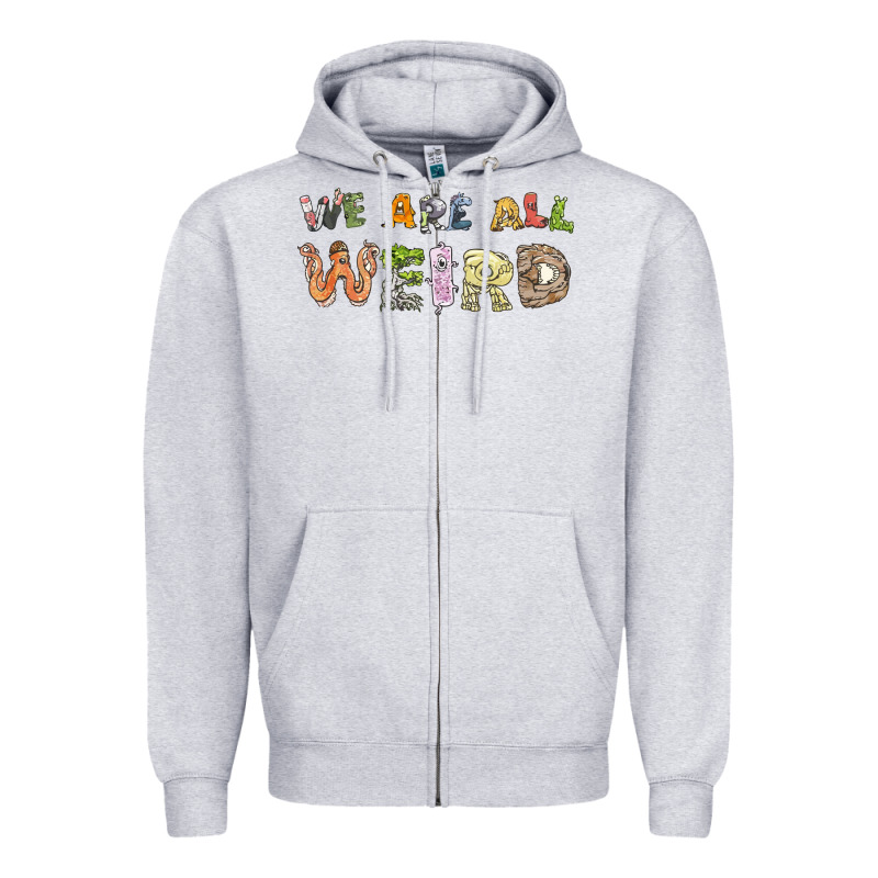 We Are All Weird Zipper Hoodie by linhVisuals | Teevron