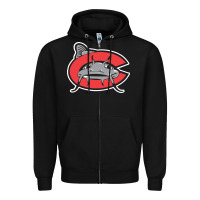 Black carolina mudcats Zipper Hoodie - linhVisuals