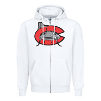 White carolina mudcats Zipper Hoodie - linhVisuals