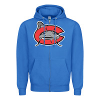 True Royal carolina mudcats Zipper Hoodie - linhVisuals