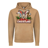 Vintage Camel Merry Christmas Goats Vintage Hoodie - LillyAllenDesigns