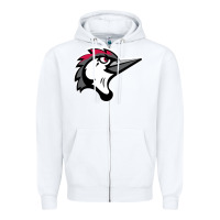 White fayetteville woodpeckers Zipper Hoodie - linhVisuals
