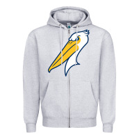 Heather Grey myrtle beach pelicans Zipper Hoodie - linhVisuals