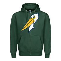 Sports Green myrtle beach pelicans Zipper Hoodie - linhVisuals