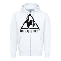 White le coq sportif Zipper Hoodie - linhVisuals