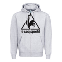 Heather Grey le coq sportif Zipper Hoodie - linhVisuals
