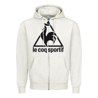 Oatmeal Heather le coq sportif Zipper Hoodie - linhVisuals