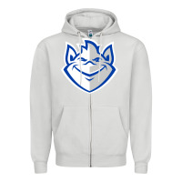 Dove Grey the billikens Zipper Hoodie - linhVisuals