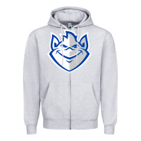 Heather Grey the billikens Zipper Hoodie - linhVisuals