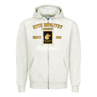 Oatmeal Heather 27th infantry regiment tank top Zipper Hoodie - linhVisuals