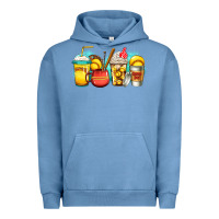 Pigment Pebble Blue softball coffee Urban Hoodie - Jasminsmagicworld