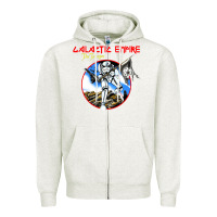 Oatmeal Heather international grup music  galactic empire Zipper Hoodie - linhVisuals