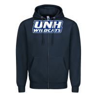 Navy unh Zipper Hoodie - linhVisuals