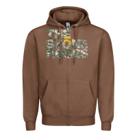 Chestnut THE STONE ROSES GREEN Zipper Hoodie - linhVisuals