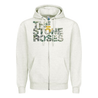 Oatmeal Heather THE STONE ROSES GREEN Zipper Hoodie - linhVisuals