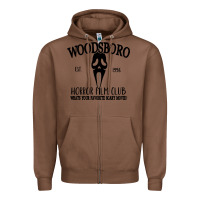 Chestnut woodsboro horror film club scream Zipper Hoodie - linhVisuals