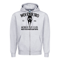 Heather Grey woodsboro horror film club scream Zipper Hoodie - linhVisuals
