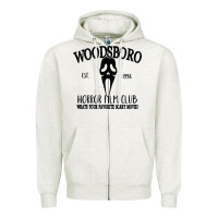 Oatmeal Heather woodsboro horror film club scream Zipper Hoodie - linhVisuals