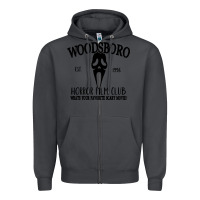 Smoke woodsboro horror film club scream Zipper Hoodie - linhVisuals