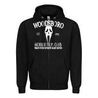 Black woodsboro horror film club scream Zipper Hoodie - linhVisuals