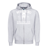 Heather Grey woodsboro horror film club scream Zipper Hoodie - linhVisuals