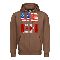 Chestnut america canada Zipper Hoodie - linhVisuals