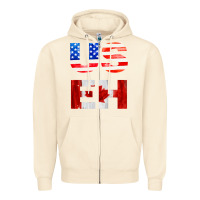 Sandshell america canada Zipper Hoodie - linhVisuals