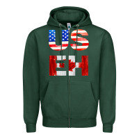 Sports Green america canada Zipper Hoodie - linhVisuals