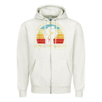Oatmeal Heather keep the immigrants deport the racists Zipper Hoodie - linhVisuals