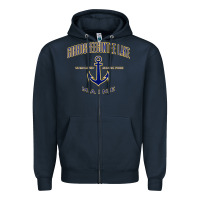 Navy cobbosseecontee lake me pullover hoodie Zipper Hoodie - linhVisuals