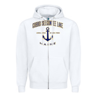 White cobbosseecontee lake me pullover hoodie Zipper Hoodie - linhVisuals
