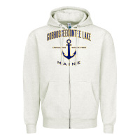 Oatmeal Heather cobbosseecontee lake me pullover hoodie Zipper Hoodie - linhVisuals