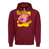 Burgundy kirby Zipper Hoodie - linhVisuals