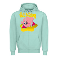 Seafoam kirby Zipper Hoodie - linhVisuals