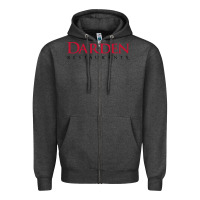 Charcoal Heather darden restaurants Zipper Hoodie - linhVisuals