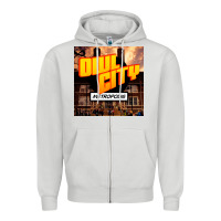 Dove Grey Owl City Adam Young Zipper Hoodie - linhVisuals