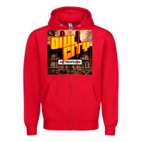 Red Owl City Adam Young Zipper Hoodie - linhVisuals