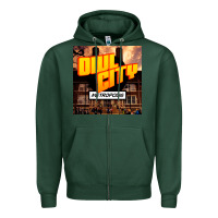 Sports Green Owl City Adam Young Zipper Hoodie - linhVisuals