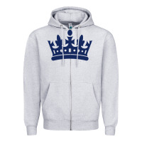 Heather Grey england county cricket club Zipper Hoodie - linhVisuals
